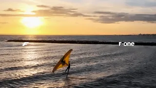 Wing Foil Session in the Mediterranean.