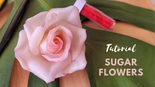 📍EASY Realistic Gumpaste Rose | BEGINNER TUTORIAL 🌸 How to Make an Easy Sugar Flowers!