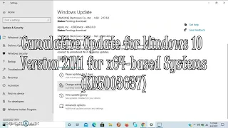 Cumulative Update for Windows 10 Version 21H1 for x64-based Systems (KB5003637)