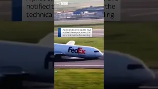 Watch a Boeing plane drag its nose across the Istanbul runway after landing gear fails