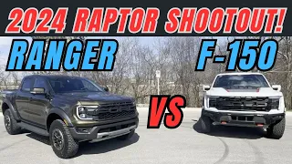 2024 Ford Ranger Raptor Vs F150 Raptor First Impressions: | Exterior | interior | tech  Drive review