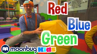 BLIPPI Visits Kids' Club | ABC 123 Moonbug Kids | Fun Cartoons | Learning Rhymes