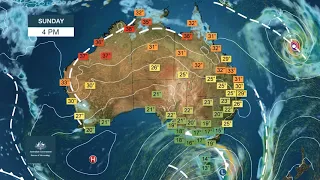 Weekly weather from the Bureau of Meteorology: Sunday 05 April