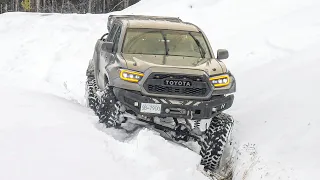 1 TON TACOMA in the SNOW!