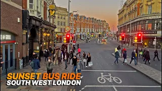 Riding a London double-decker bus, southwest London route - Bus Route 156 - Wimbledon to Vauxhall 🚌