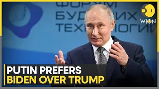 Russian President Putin says he prefers Joe Biden over Donald Trump in the White House | WION News