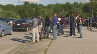 Parents waiting for students after Orangeburg school shooting