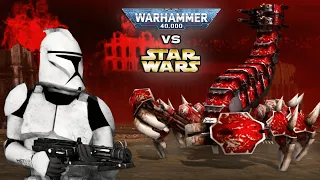 STAR WARS vs WARHAMMER 40K: Clone Troopers vs Blood Legion of Khorne - Men of War: Assault Squad 2