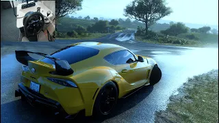 Toyota Supra Forza Horizon 5 thrustmaster t300 RS gameplay-