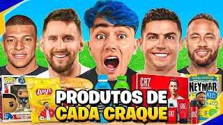 TESTANDO PRODUTOS DOS JOGADORES DE FUTEBOL!