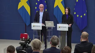 Pressträff med klimat- och miljöminister Romina Pourmokhtari och utredare John Hassler