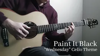 Wednesday Plays Cello "Paint It Black" Guitar Cover