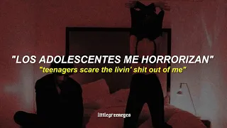 teenagers scare the living sh*t out of me|| tiktok (lyrics + sub español)