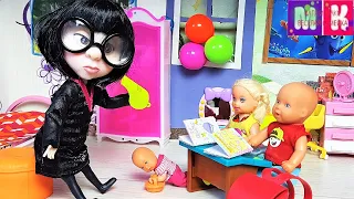 FUNNY BABYSITTERS OF KATYA AND MAX🤣🤣 Funny family funny dolls Darinelka