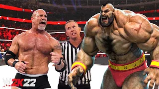 Goldberg vs Crazy Zangief | WWE 2K22