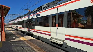 RENFE Civia serie 465 con sonido de apertura de puertas en La Rinconada - C1 Cercanías Sevilla