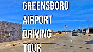 GREENSBORO AIRPORT - DRIVING TOUR - EXPLORING GREENSBORO - DRIVING ON WENDOVER AVE - 4K FOOTAGE 2021