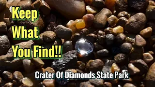 THIS TIME OF YEAR IS WHEN THE BIG DIAMONDS ARE FOUND!!! Crater of Diamonds