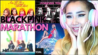 BLACKPINK MARATHON 🖤💗 'AS IF IT'S YOUR LAST  ✨ FOREVER YOUNG 👶 STAY 🙌  WHISTLE 😙'| REACTION