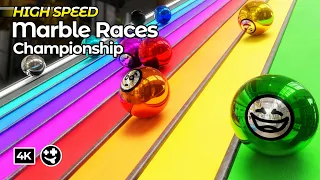 High Speed Marble Races Championship | #marblerace #marblerun #animation #blender #marbles