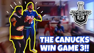 SILOVS CARRIES THE CANUCKS & SOUTH FRASER WAY CELEBRATION!! | Canucks vs Oilers Game 3 NHL Playoffs!