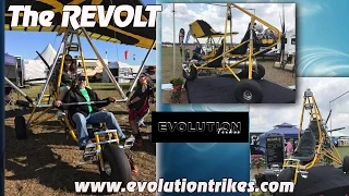 Revolt, Evolution Trikes Revolt two seat weight shift light sport aircraft, by Larry Mednick.