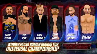 Wr3d Kavin Owens vs Jey Uso vs King Corbin vs Sami Zyan vs Deniel Bryan vs Cesaro