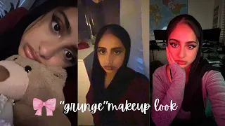 trying ”emo/grunge” makeup ༺ ✮ ༻ + GRWM and tutorial ⭐️💋