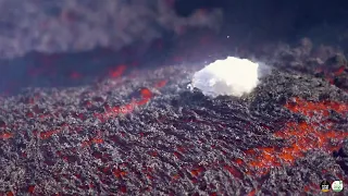 Lava vs Ice - Etna Eruption 2023