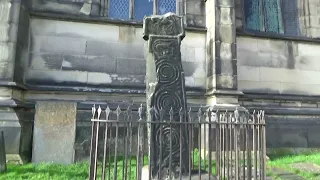 8th Century Saxon cross, Bakewell cemetery, Derbyshire UK