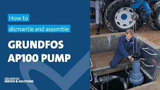 How to dismantle and assemble Grundfos AP100 pump