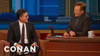 Stephen Colbert’s "Late Night With Conan O'Brien" Rehearsal Memory | CONAN on TBS