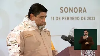 Informe de Seguridad  Sonora.  Gral . Agustín Radilla Sub SEDENA. 11 feb 2022.