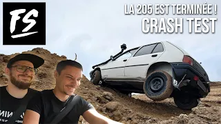 CRASH TEST de notre 205 de RAID ! Ça tourne mal 😂 [205 Trophée - EP8]