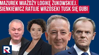 Mazurek miażdży logikę Żukowskiej. Sienkiewicz ratuje Wrzosek! Tusk się gubi - Polityczna Kawa cz. 3