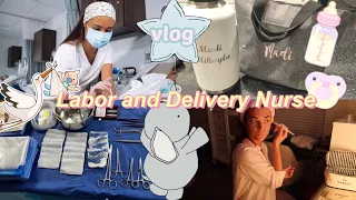 FIRST WEEK AS A LABOR AND DELIVERY NURSE | vlog 👶🏼🍼