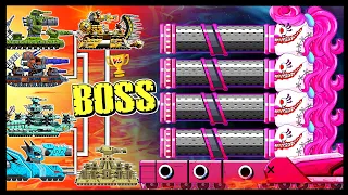 ❓WHAT IF the Boss Hybrid had Mommy Long Legs Skills❓Мега танки VS Мега Босс | Мультики про танки