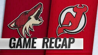 Zacha's shootout goal lifts Devils past Coyotes, 2-1