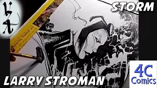 Larry Stroman drawing Storm with @4CComics