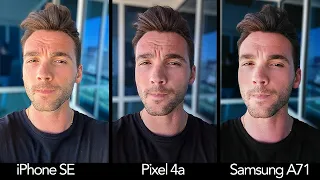 Google Pixel 4a vs iPhone SE vs Samsung Galaxy A71 Camera Comparison Test!