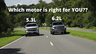 2021 Chevy Silverado 5.3L vs 2021 GMC Sierra 6.2L! Which motor is better for YOU?!