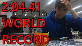 2:04.41 World Record 5BLD Single