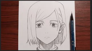 How to draw Nobara Kugisaki easy step by step