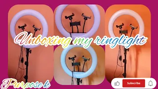 Unboxing my ring light 👀please let's do this together guy's 💞👍