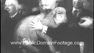 Nikita Khrushchev Visits Siberia 1961 newsreel archival stock footage  www.PublicDomainFootage.com