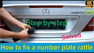 How to fix a number plate rattle (license plate)