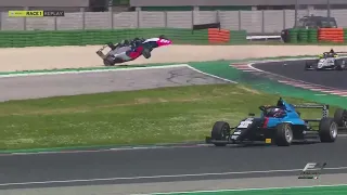 Tina Hausmann Huge Roll | Italian F4 @ Misano