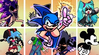 FNF | No Good But Different Characters Sing It 🎶 | Sonic Says | Mods/Hard/Sonic.exe/FC |