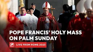 LIVE from the Vatican | Palm Sunday Holy Mass with Pope Francis & Angelus prayer | April 2nd 2023