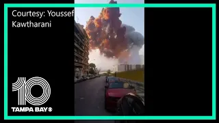 New footage captures shocking moment explosion rips through Beirut